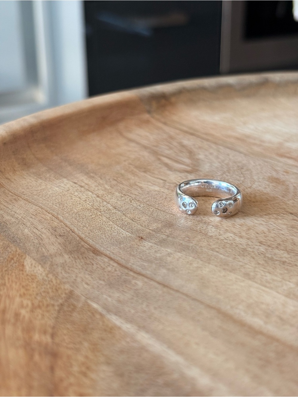 Mejuri Sterling Silver Marshmallow Open Ring